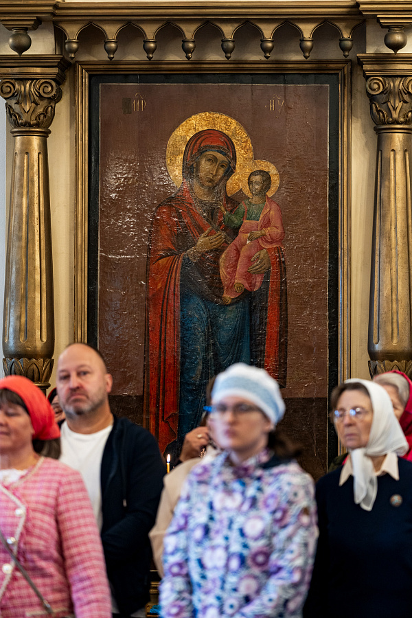 Архиерейское богослужение в храме Воскресения Словущего села Битягово г.о. Домодедово